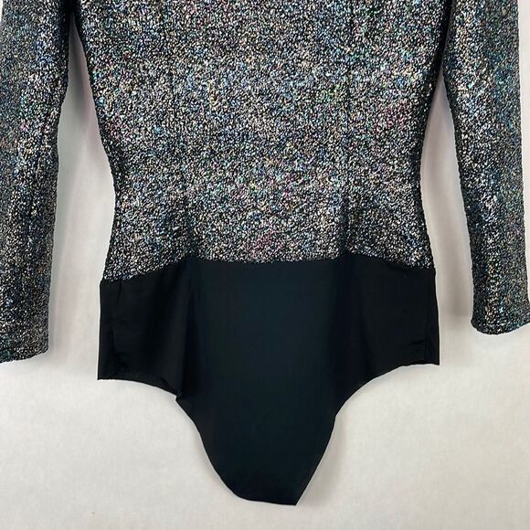Zara Shiny Glitter Off The Shoulder Bodysuit. Size Small. - Picture 9 of 12